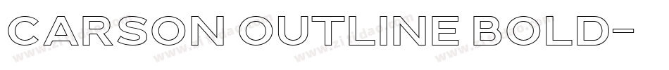 Carson Outline Bold字体转换